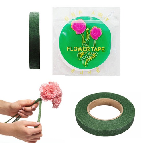 꽃테이프 (녹색) 카네이션 꽃만들기