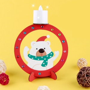 유니아트 (LED촛대만들기 북극곰) 크리스마스 만들기